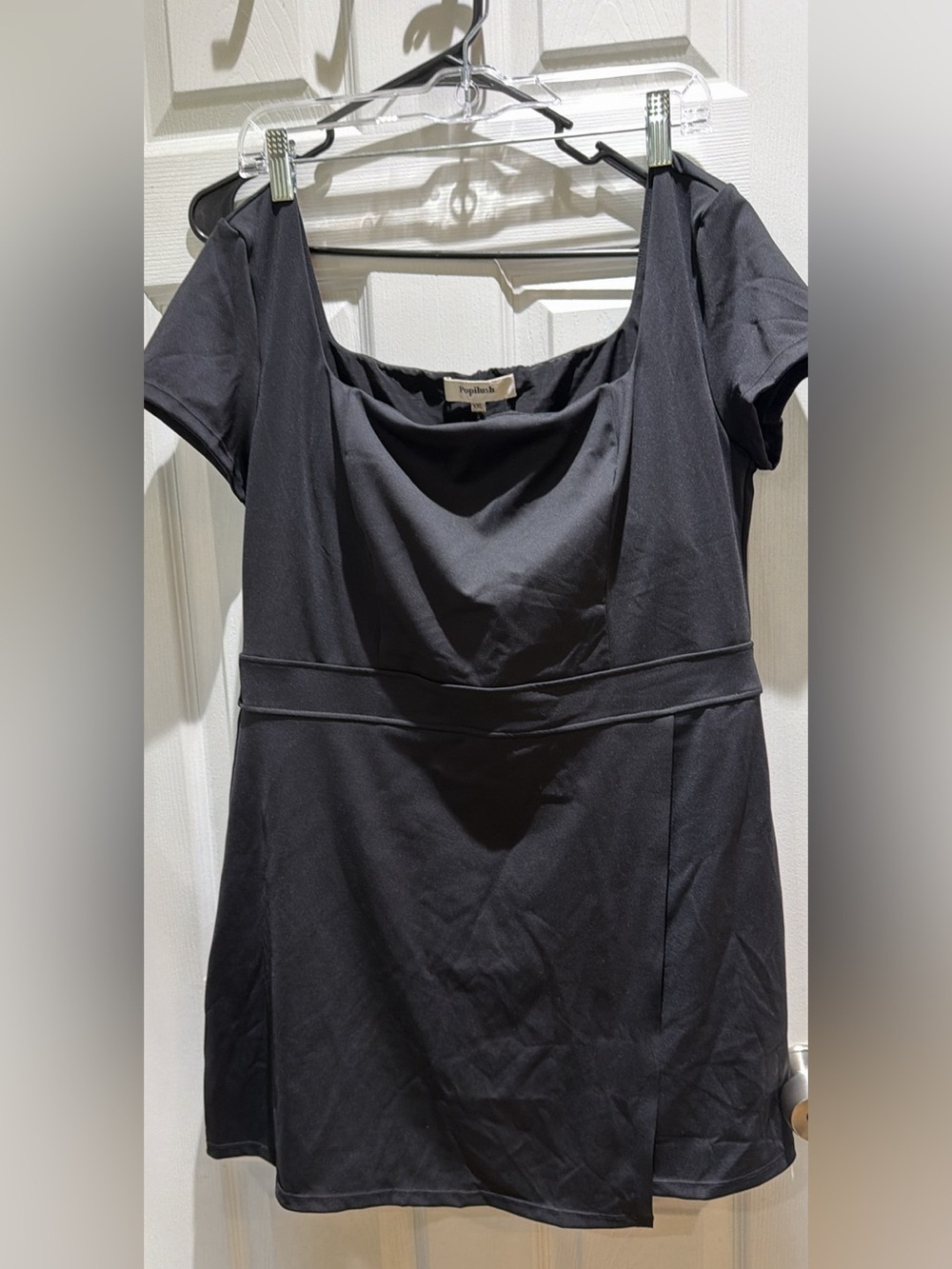 Popilush square neck mini dress